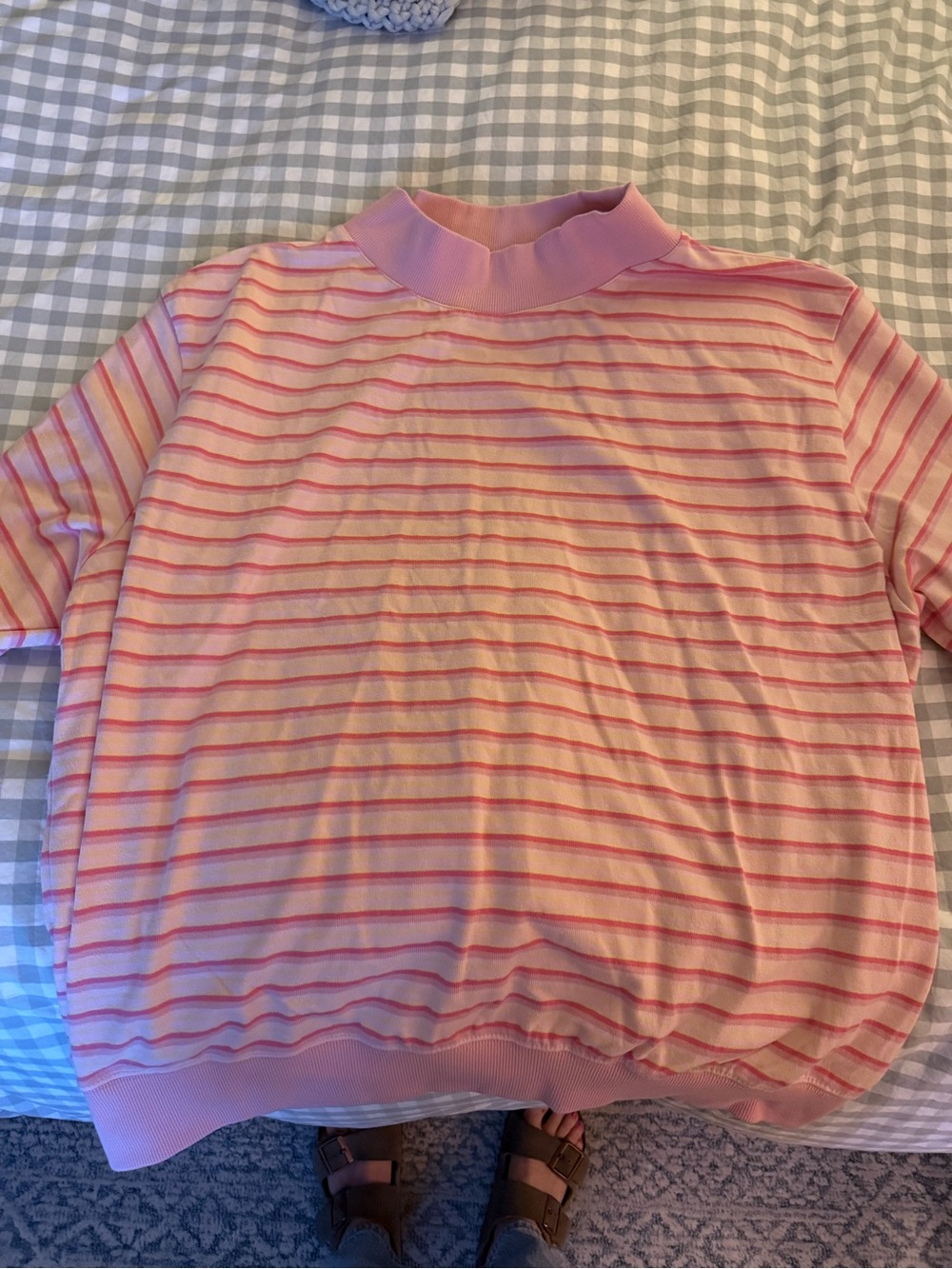 Parke It’s a Girl Stripe Mockneck Pullover